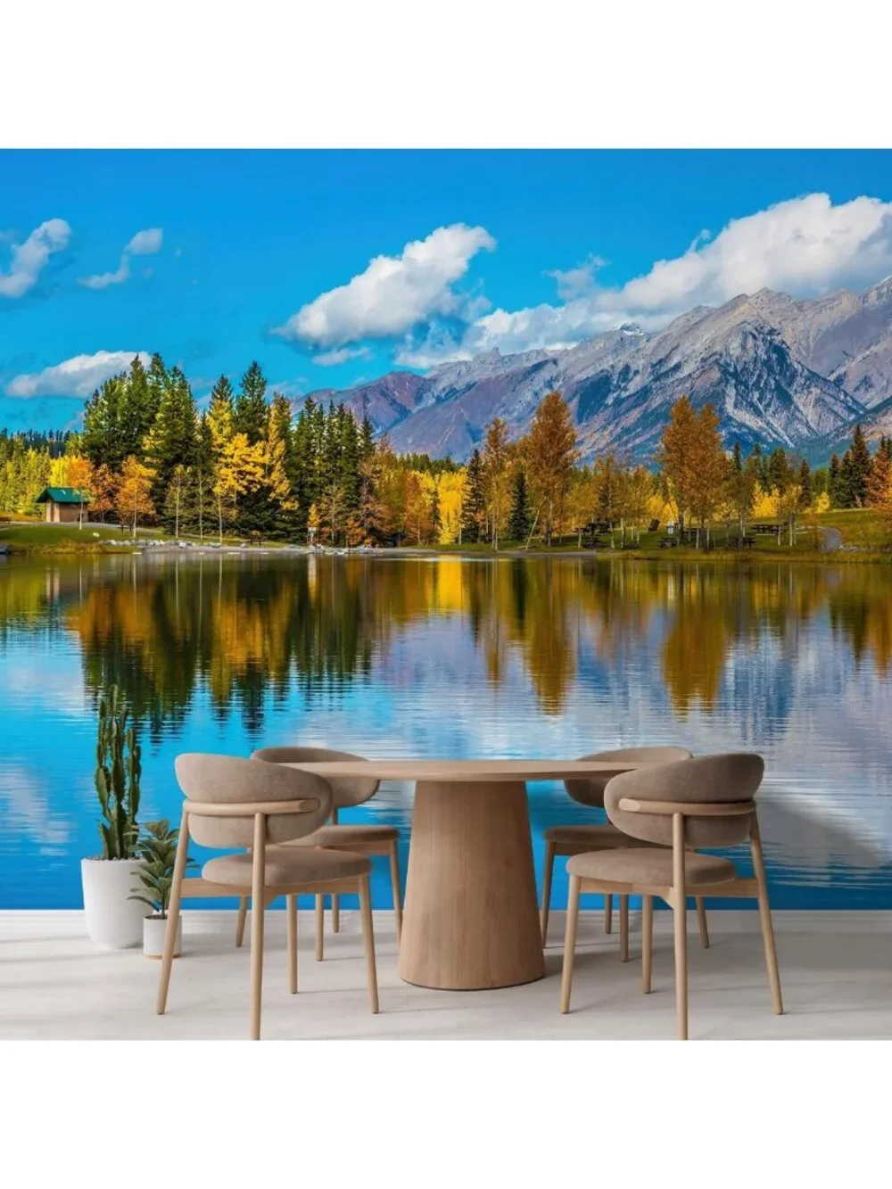 Autumn Forest Wall Mural - Nature Landscape Decor for Bedroom, Living Room
